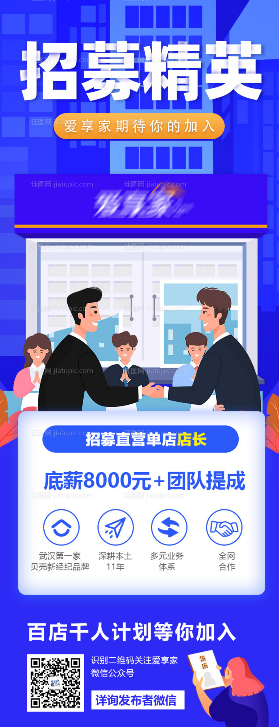 招募精英招聘海报-源文件