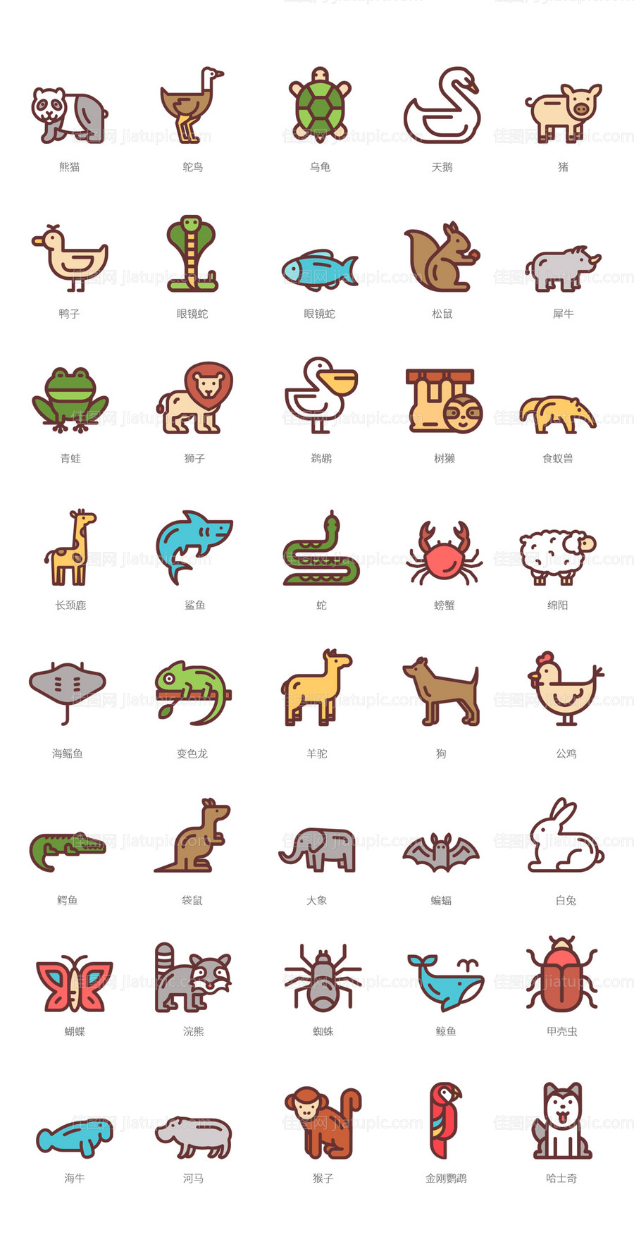 动物图标icon-源文件