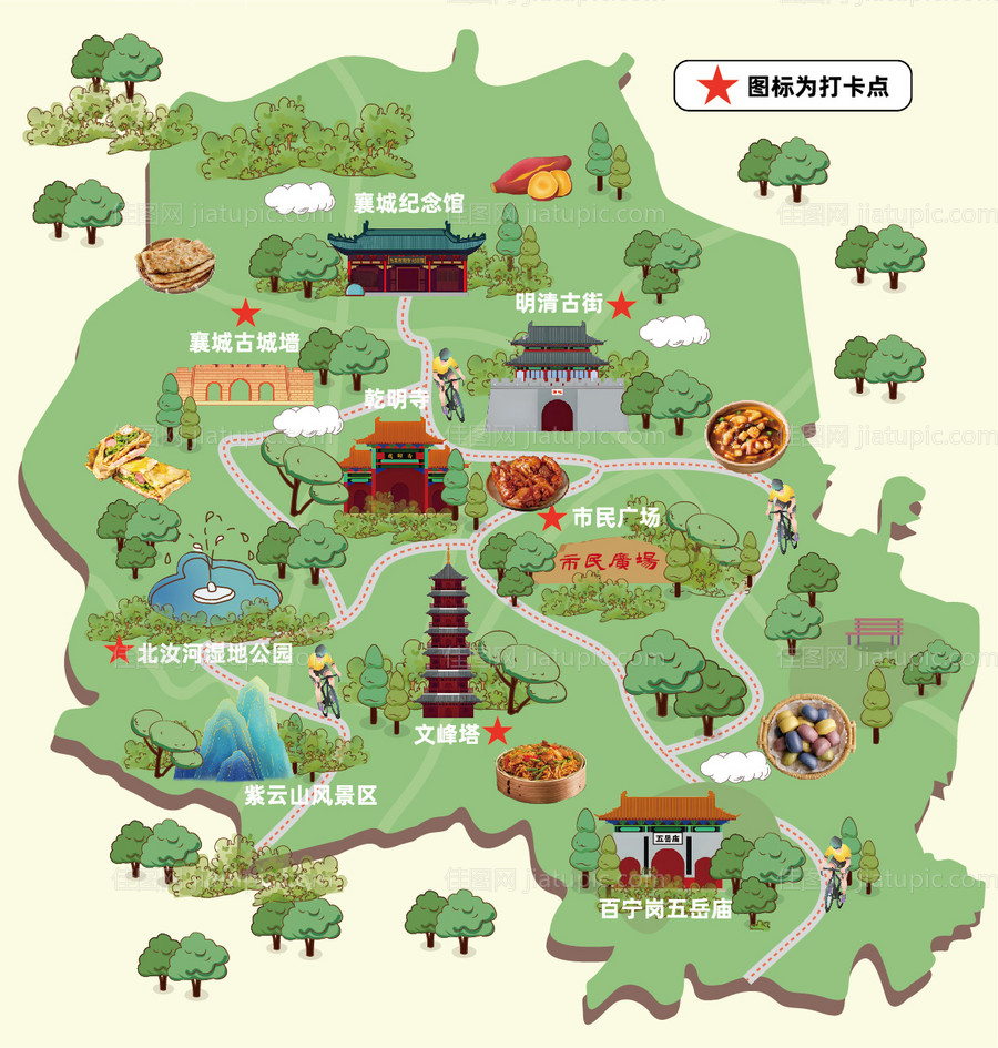 地图路线图海报-源文件