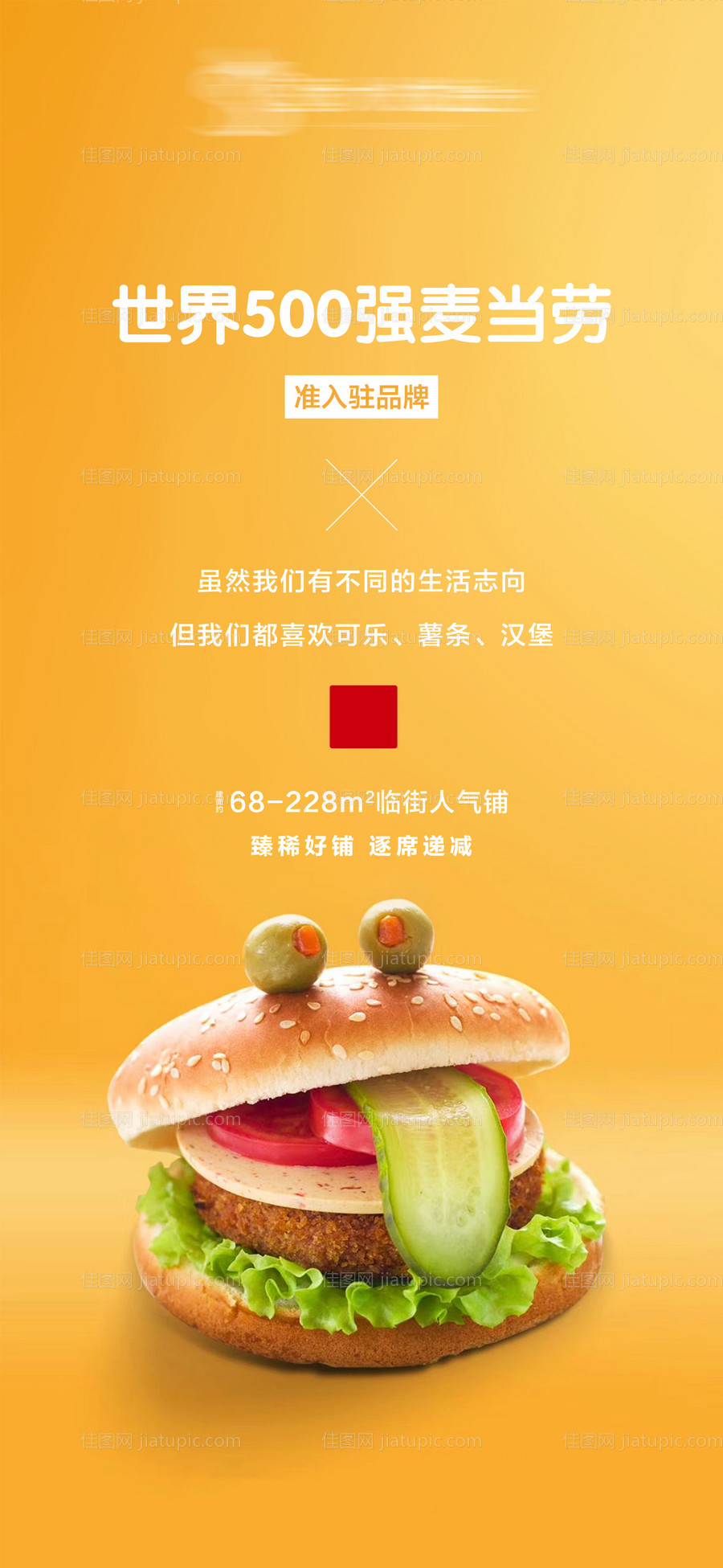 地产麦当劳商铺 海报-源文件