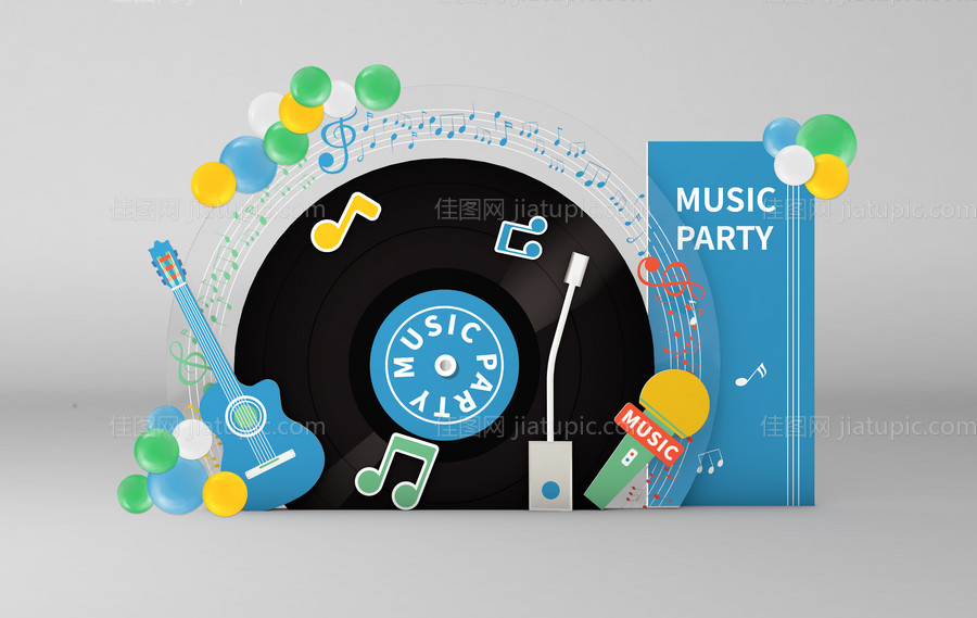 音乐会渐变活动美陈-源文件