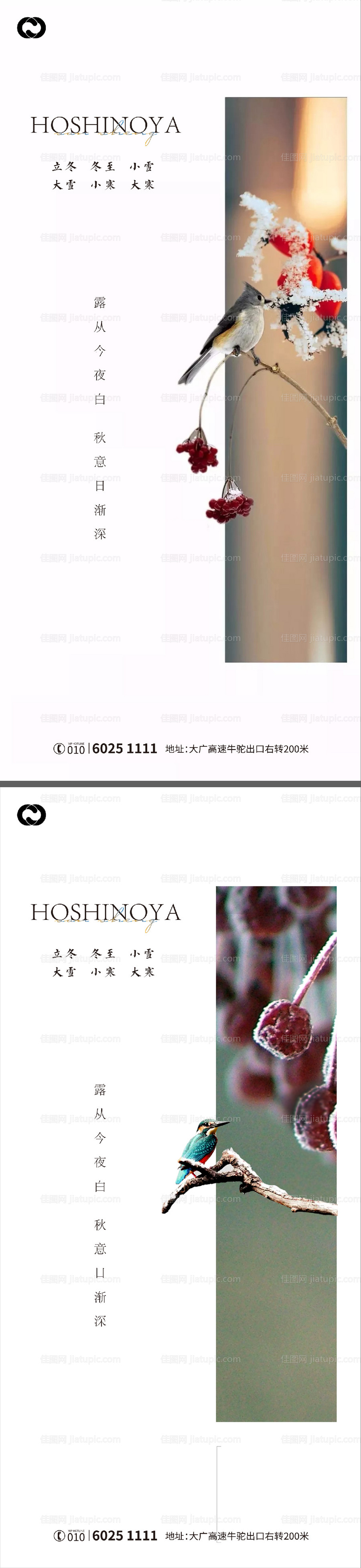 小雪大雪冬至小寒大寒立冬海报-源文件