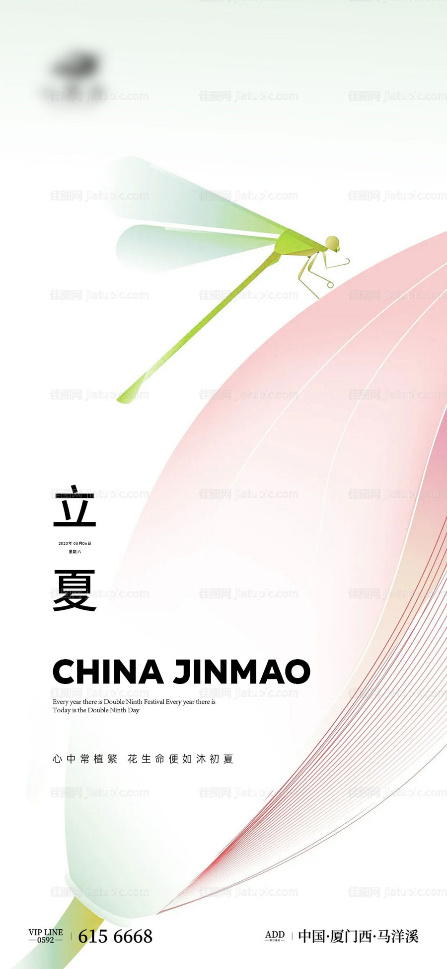 立夏节气单图-源文件