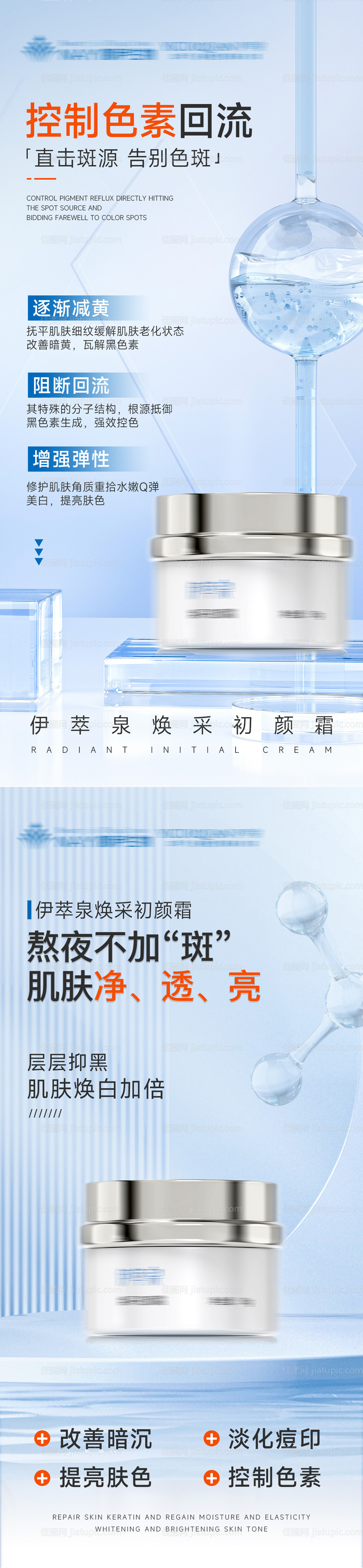 抗衰面霜护肤海报-源文件