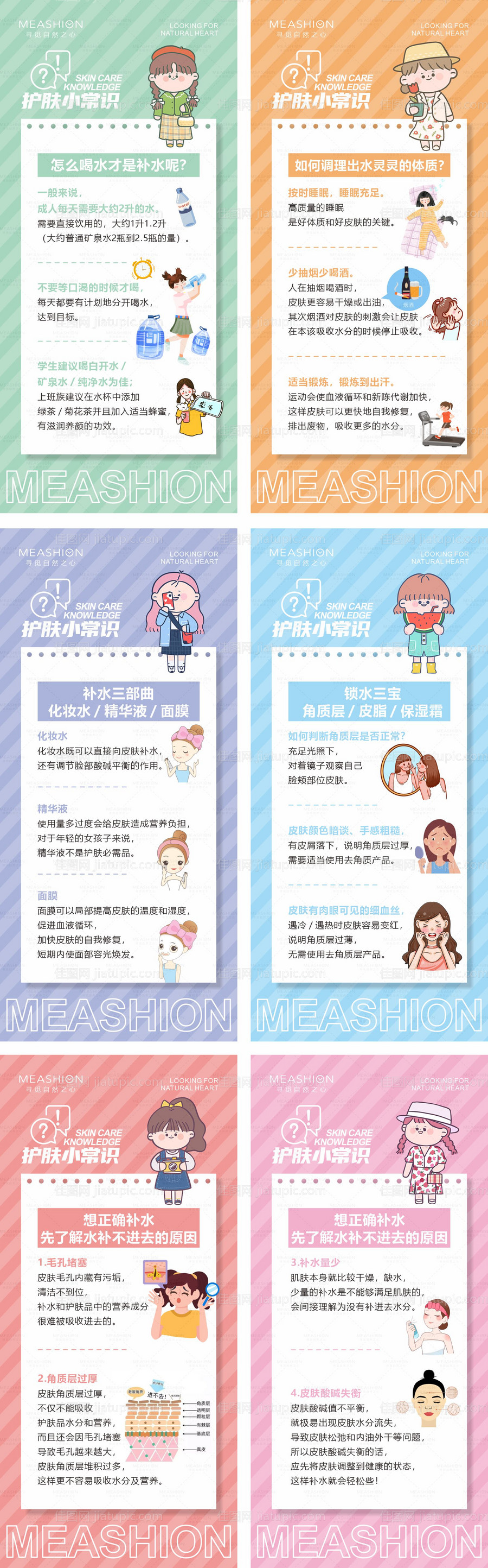 护肤知识科普海报-源文件