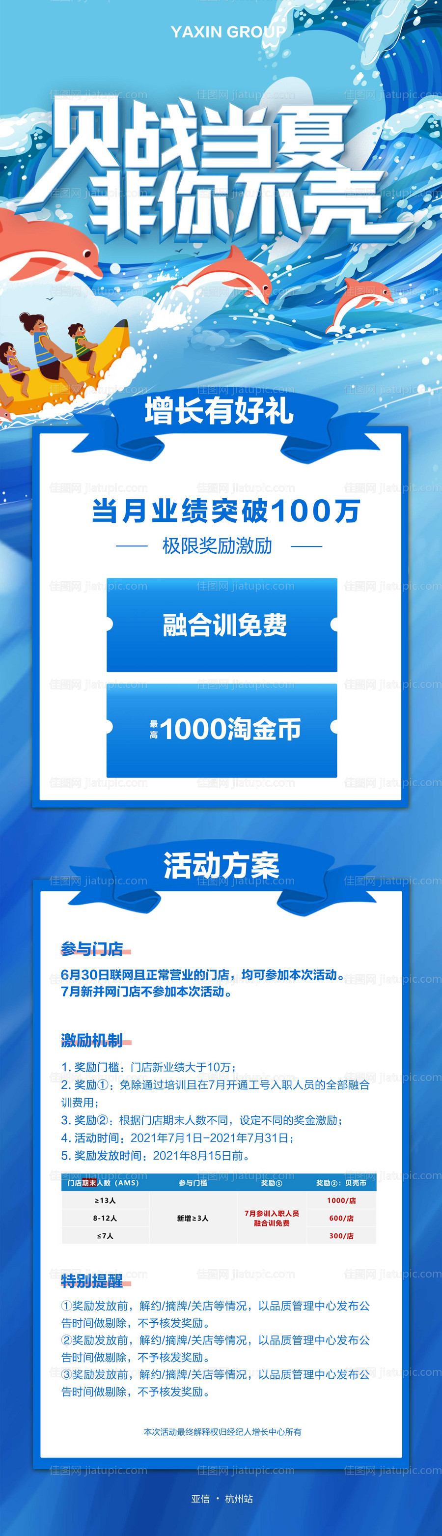 清爽夏季活动长图海报-源文件