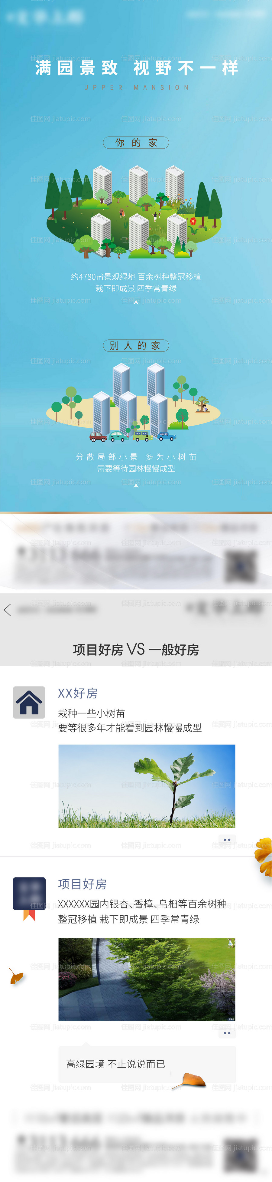 地产对比 价值点微信-源文件