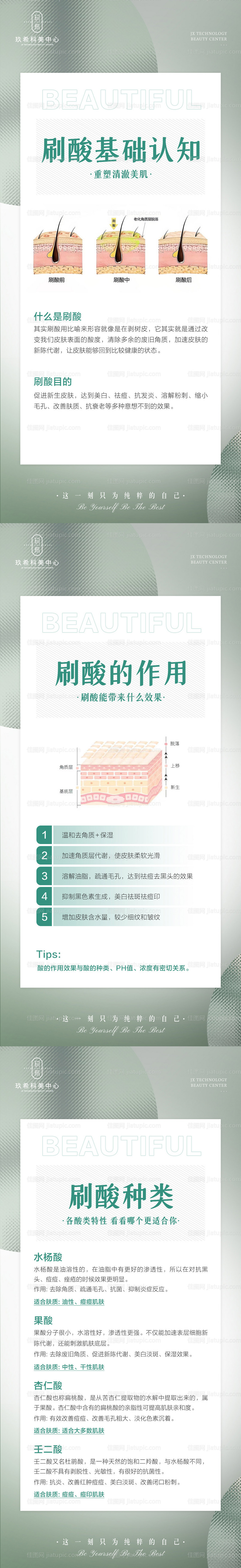 美学刷酸科普海报-源文件