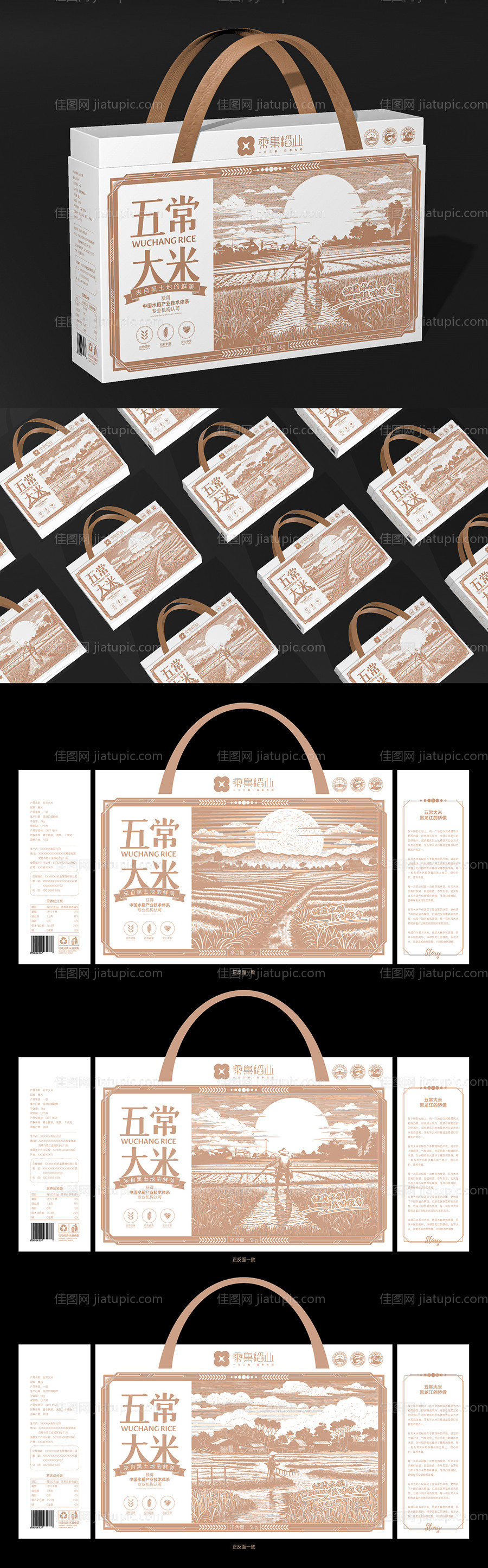 五常大米礼盒-源文件