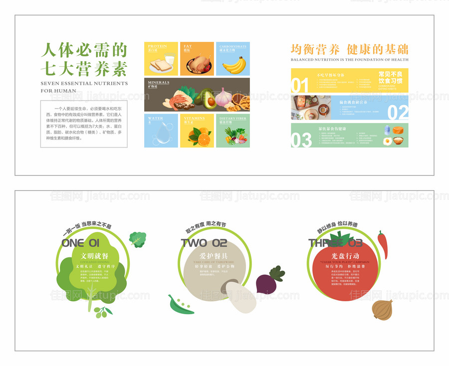 食堂餐厅文化墙-源文件