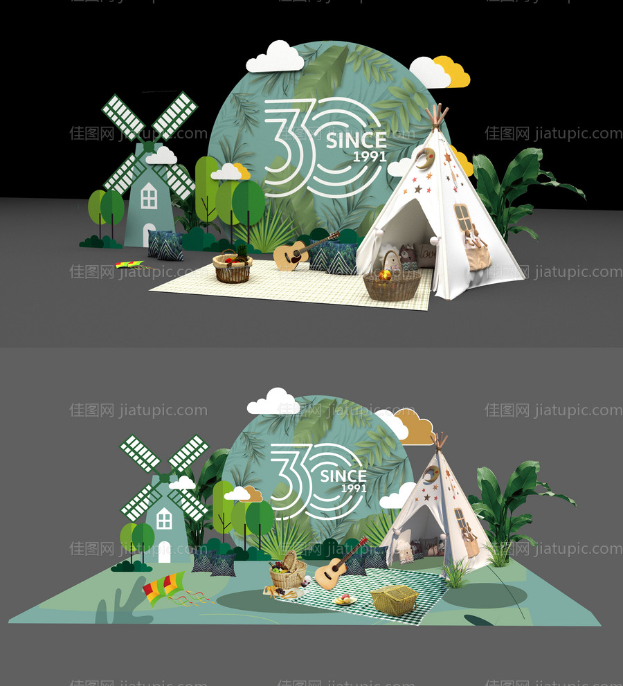 夏季美陈-源文件