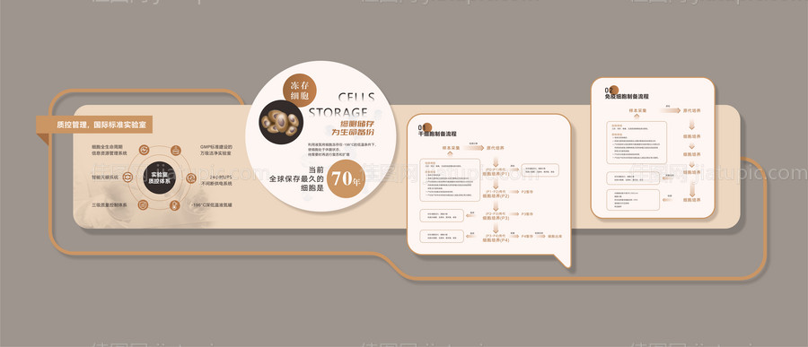 细胞制备流程文化墙-源文件