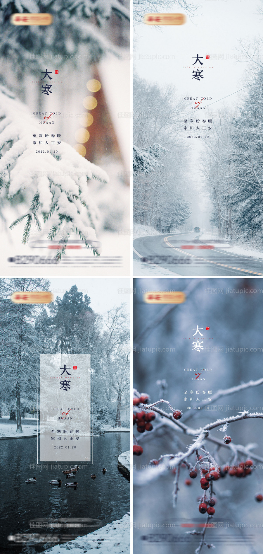 大寒节气系列图-源文件