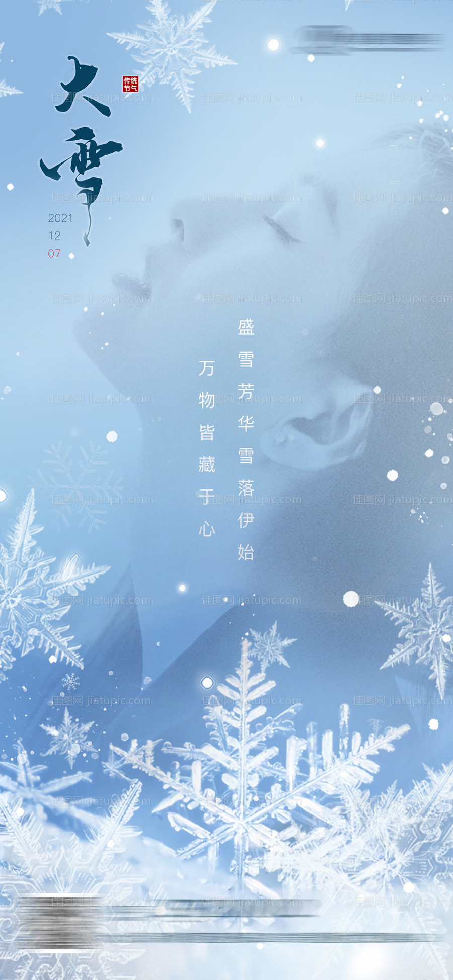 医美品牌大雪海报-源文件