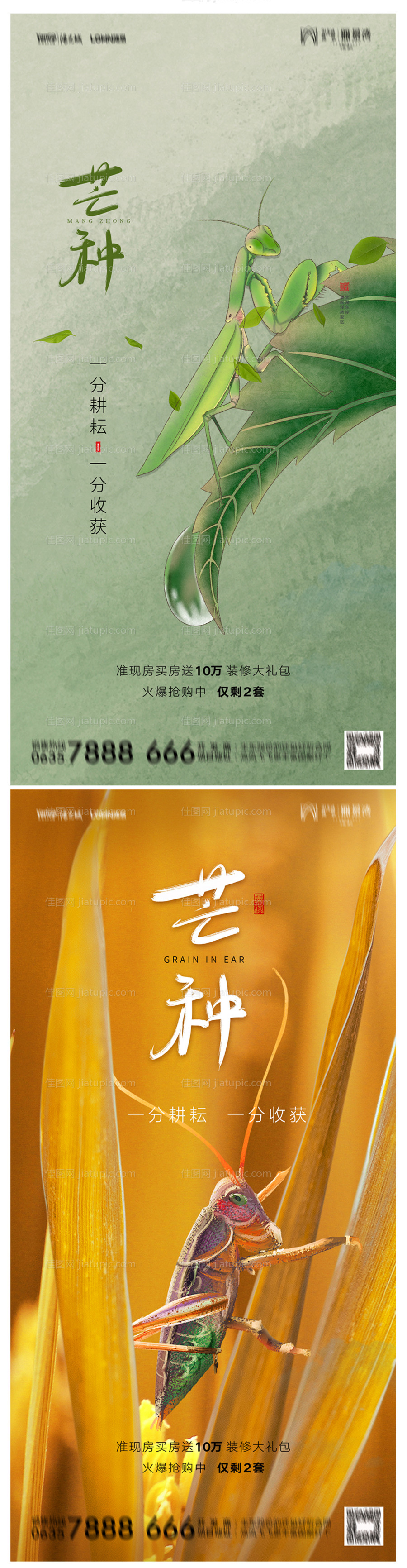 地产芒种海报-源文件