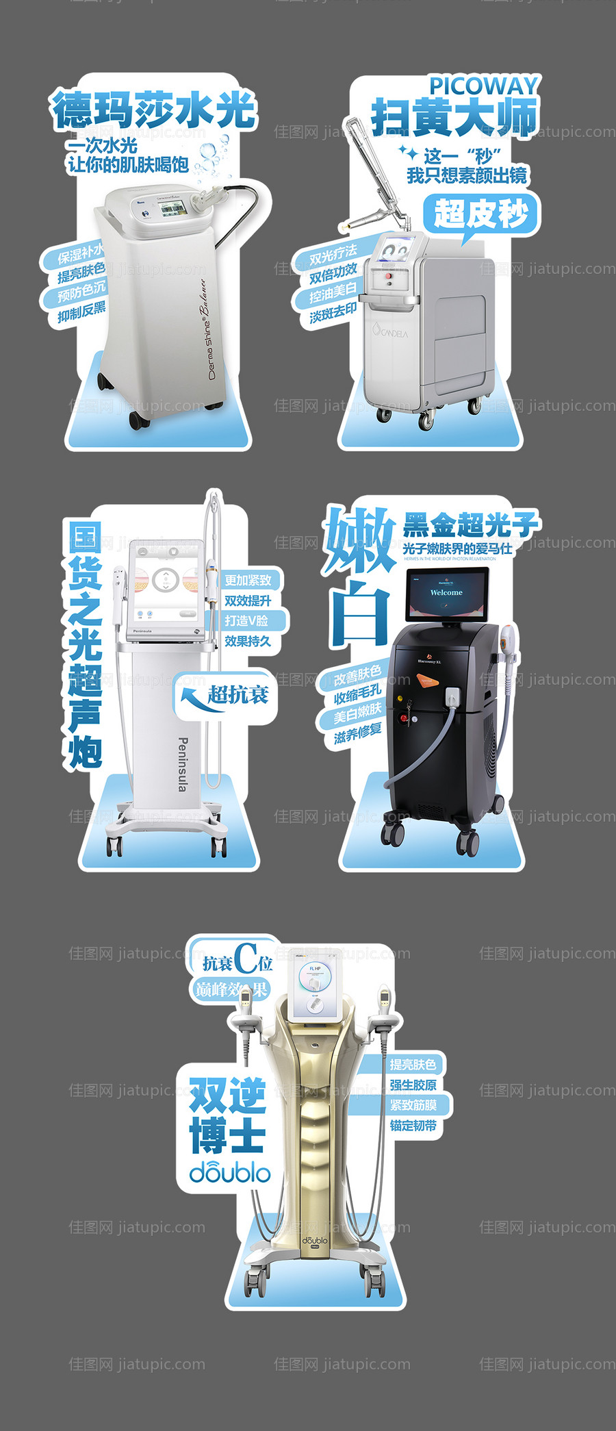 医美仪器异形立牌-源文件