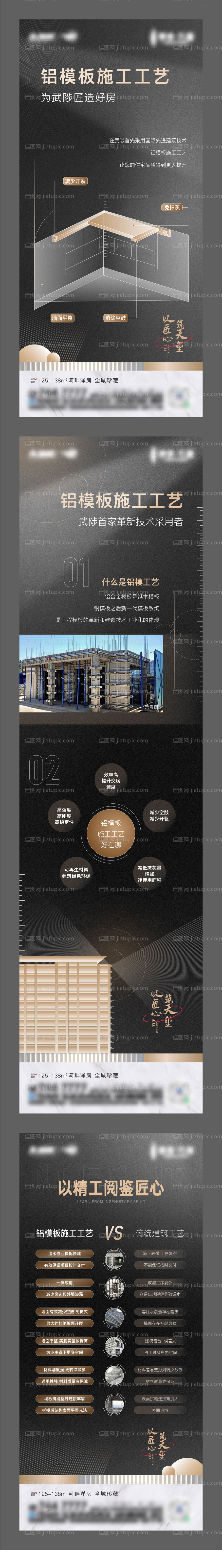 地产洋房价值点系列海报-源文件