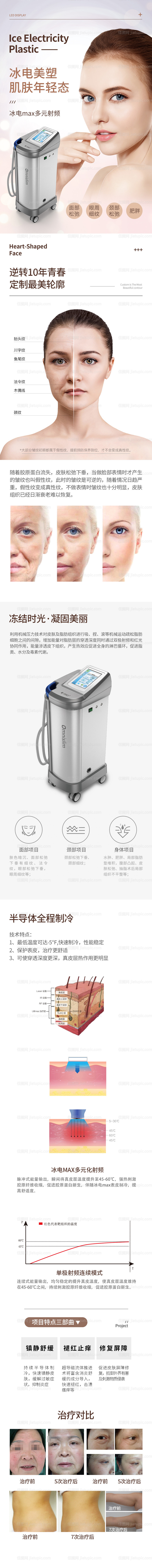 整形美容仪器冰电美塑详情页设计-源文件