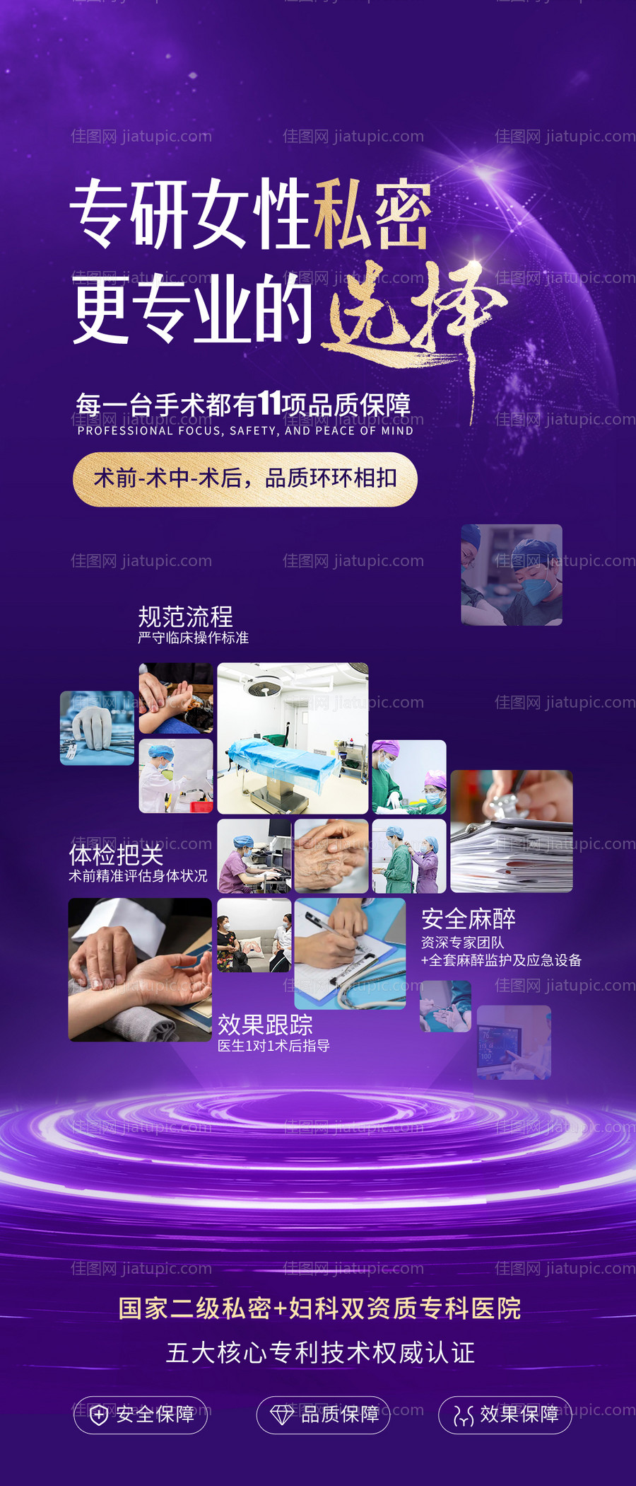 私密更专业的选择医院品牌海报-源文件