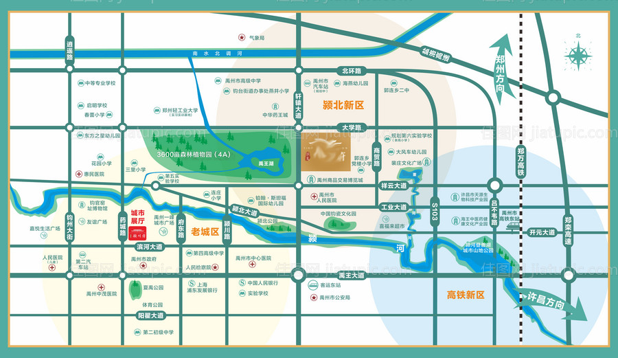 地产区位图-源文件