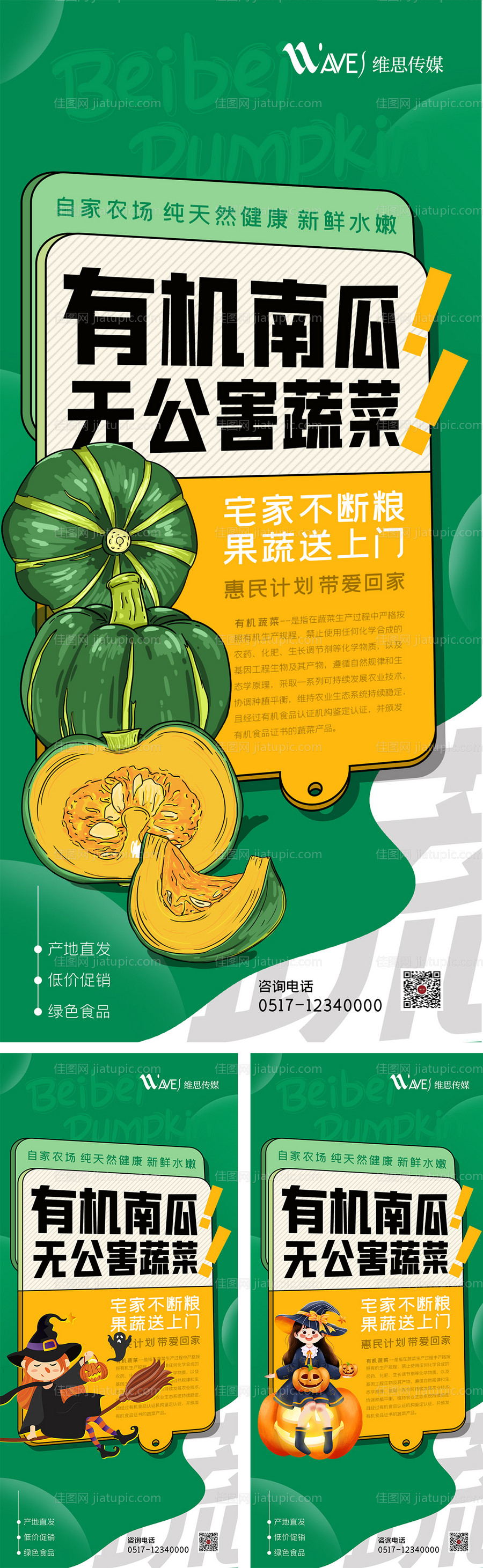 有机蔬菜海报-源文件