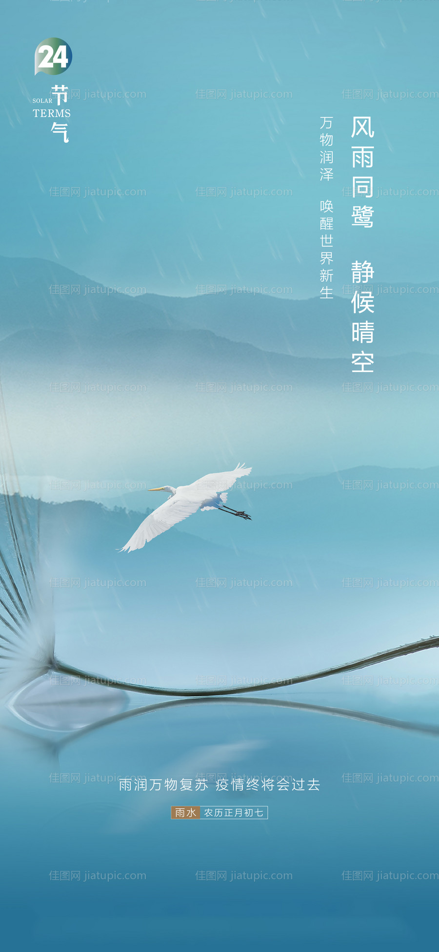 雨水海报-源文件