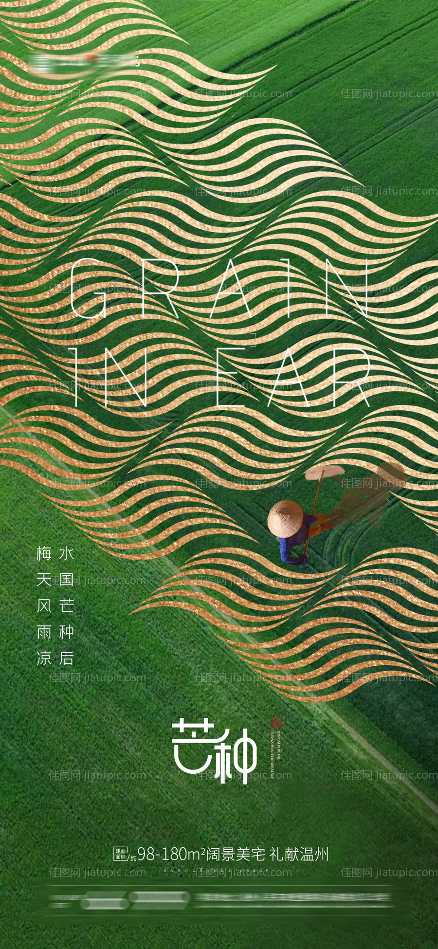 地产芒种节气海报-源文件