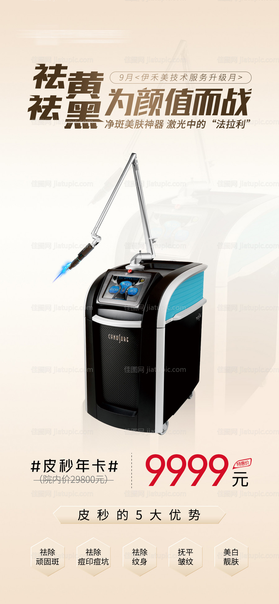 皮秒美容仪器海报-源文件