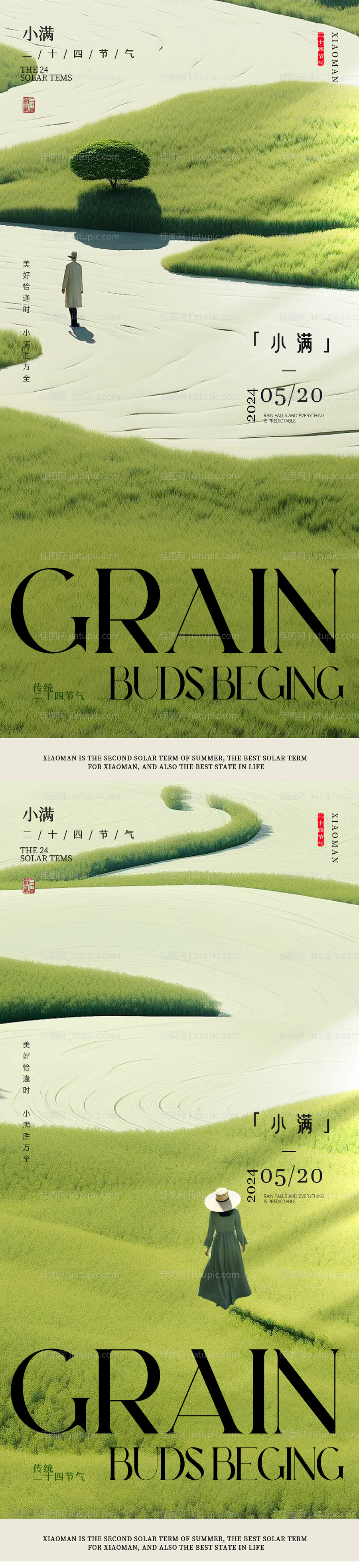 小满节气海报-源文件