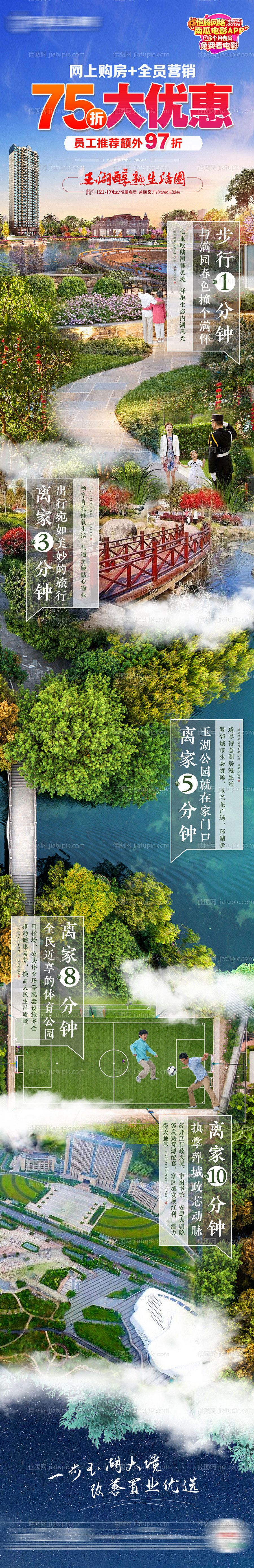 地产生活圈创意拼接长图  -源文件