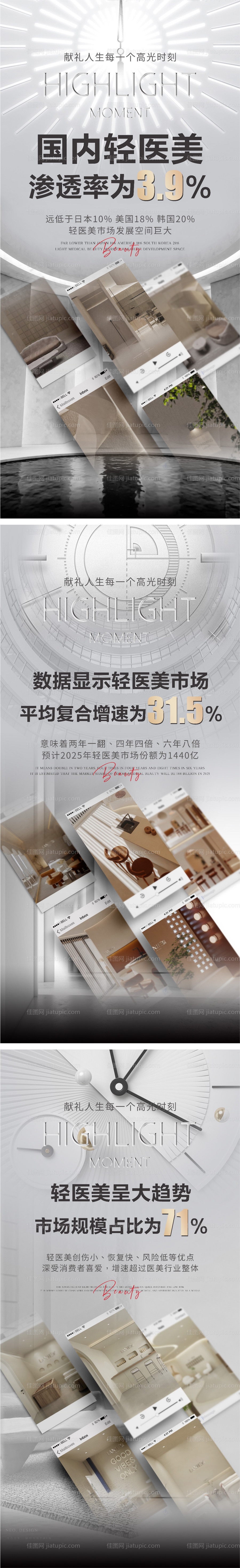 医美轻医美美业造势招商势能图-源文件