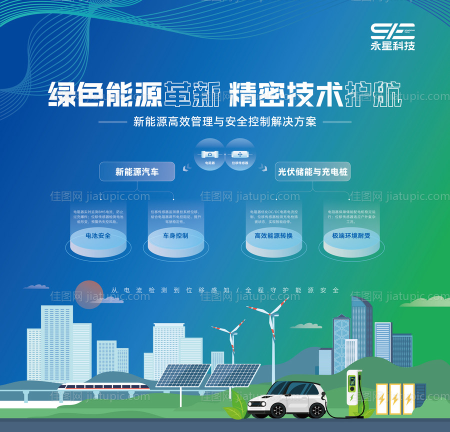 AI智能化电子元件展会活动宣传背景板-源文件