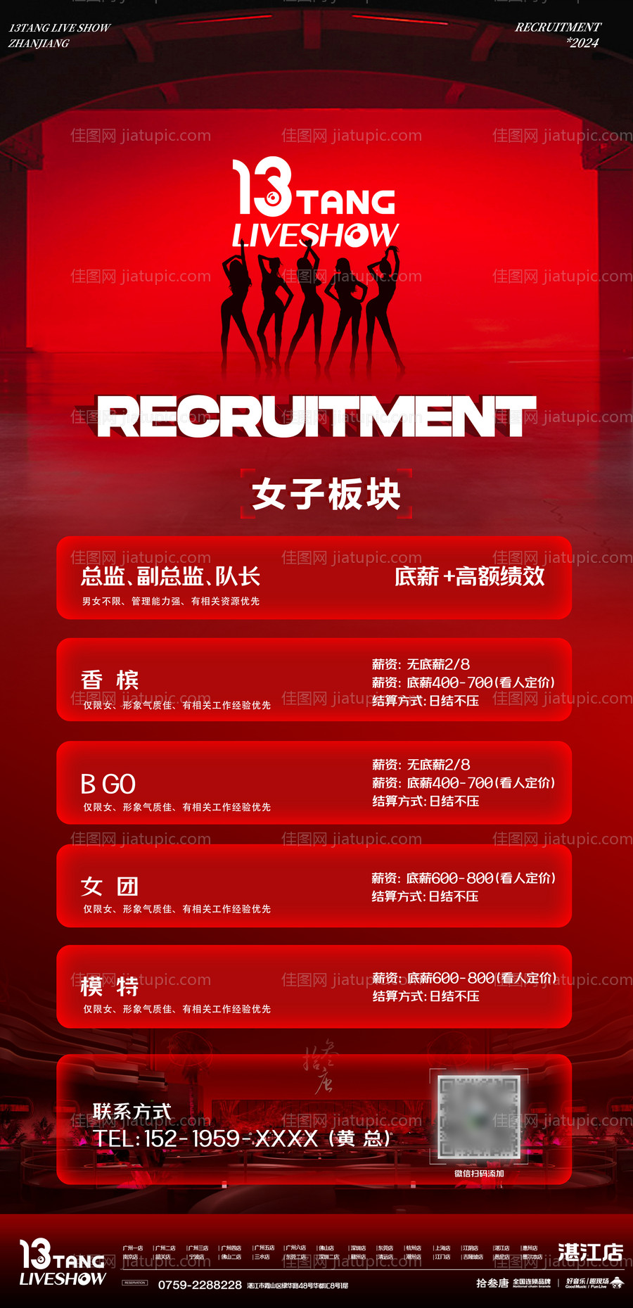 酒吧招聘海报-源文件