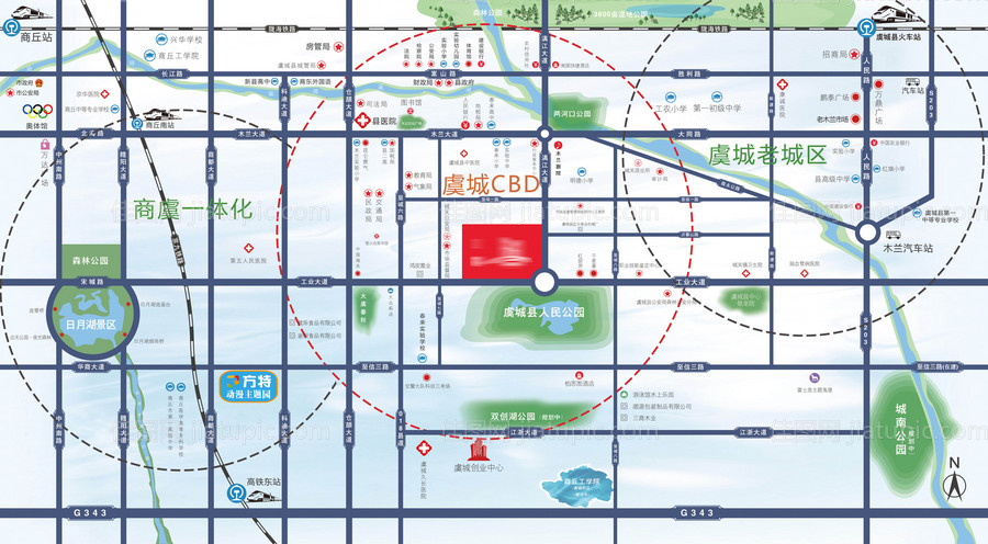 地产区位图-源文件