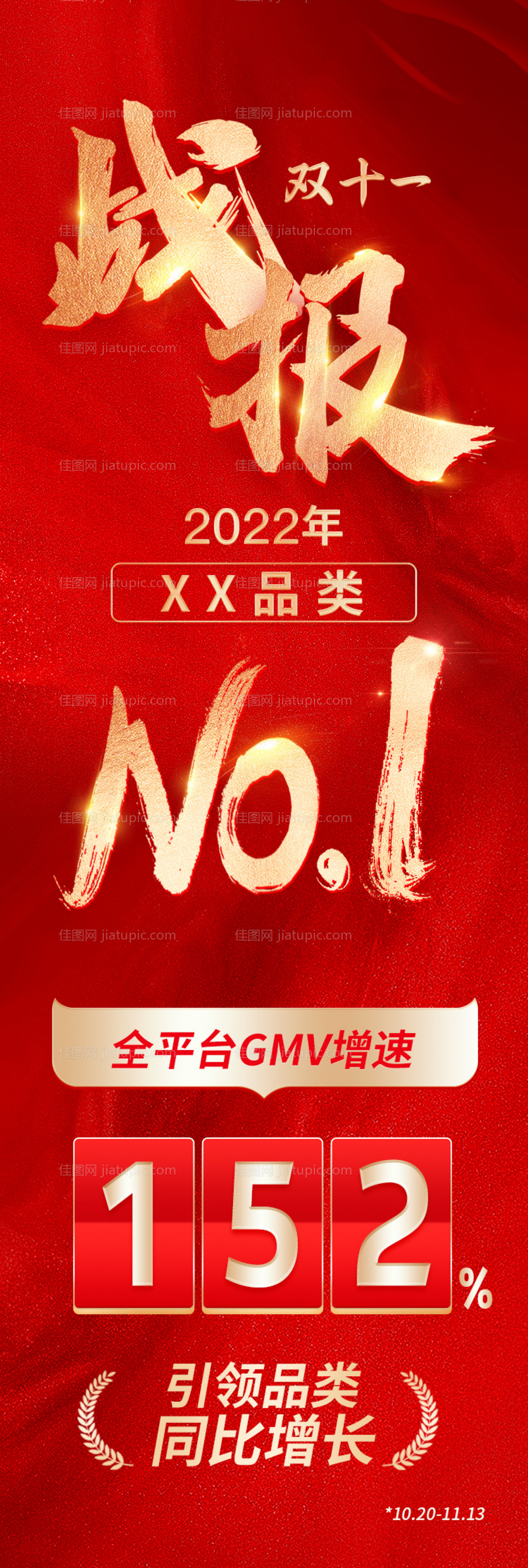 战报捷报长图海报-源文件