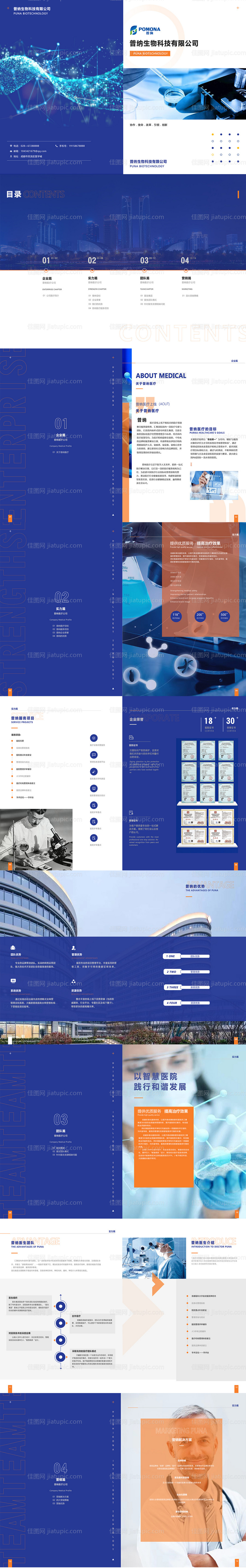 医院医疗生物制药科技公司企业画册VI-源文件