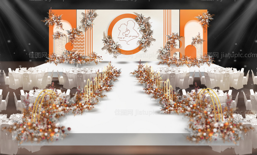 香槟色婚礼-源文件