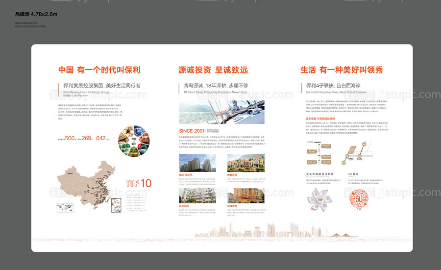 地产开发商品牌墙广告展板-源文件