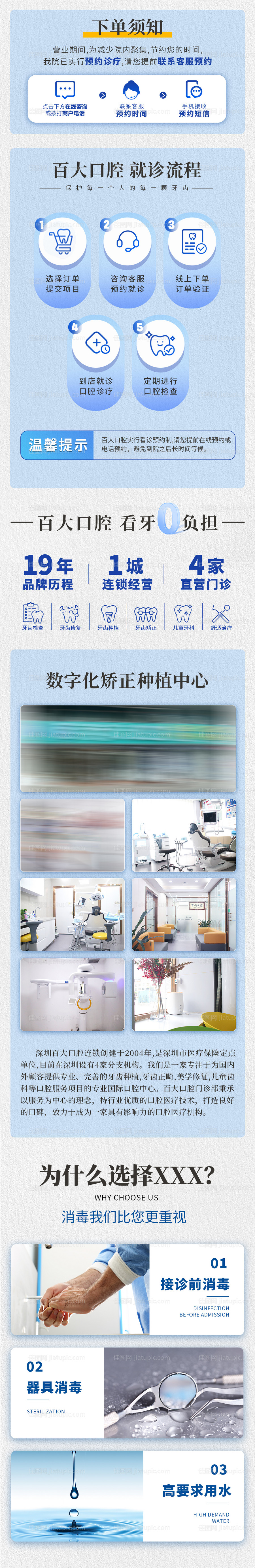 口腔下单须知长图海报-源文件