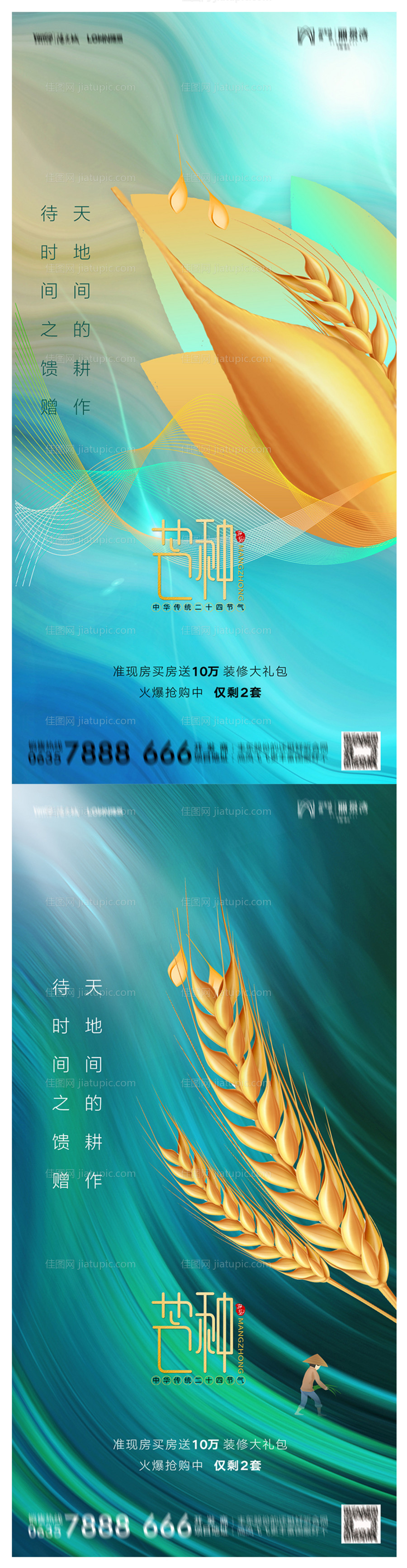 芒种节气系列海报-源文件