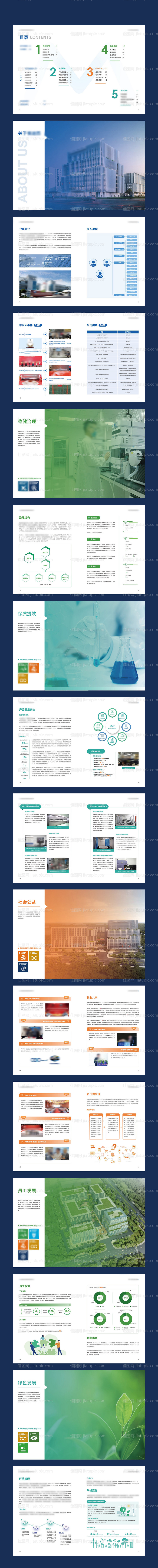 医药生物科技宣传画册-源文件