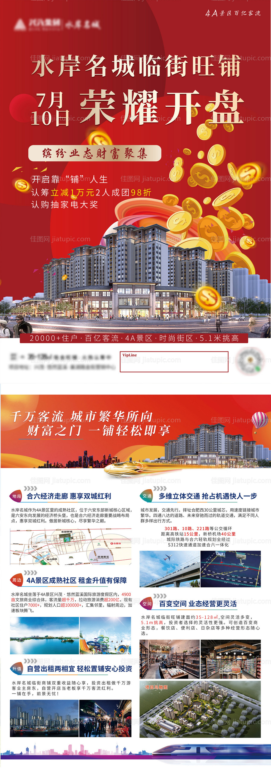 地产商业投资价值点加推单页-源文件