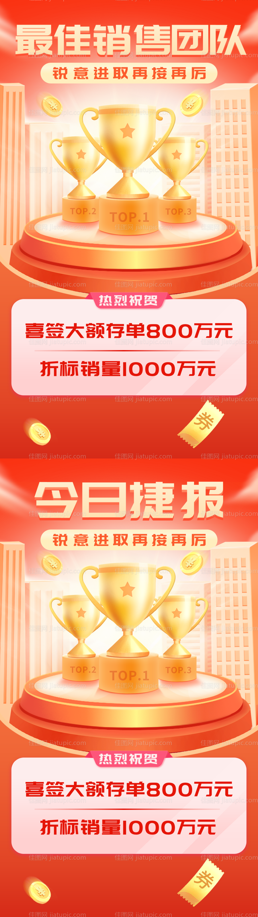 高端喜报成交战绩海报-源文件