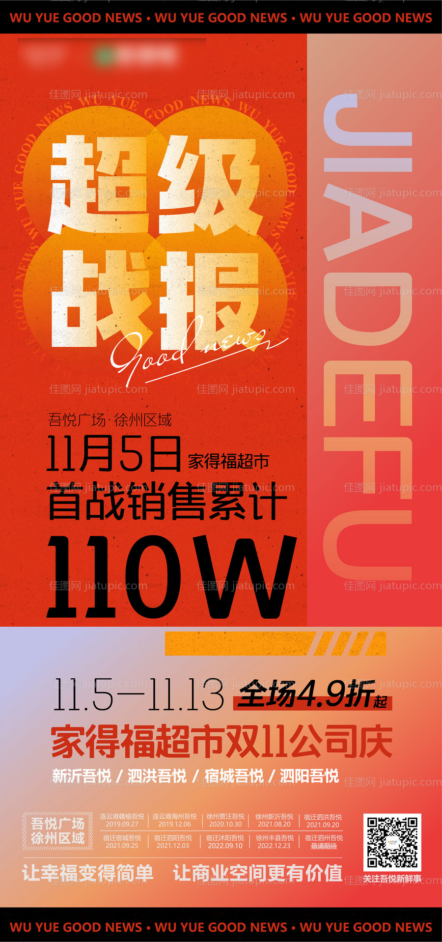 超市喜报海报-源文件