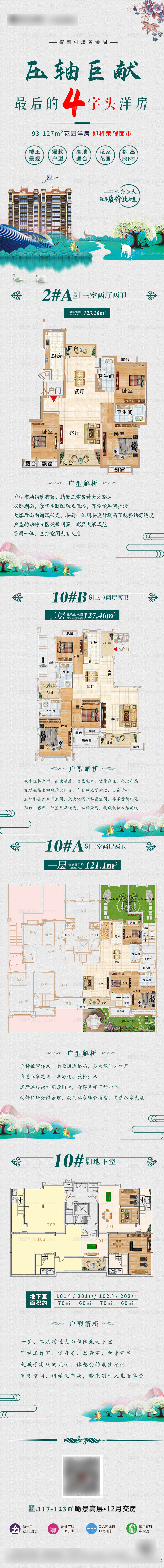 地产户型解析价值点海报长图-源文件