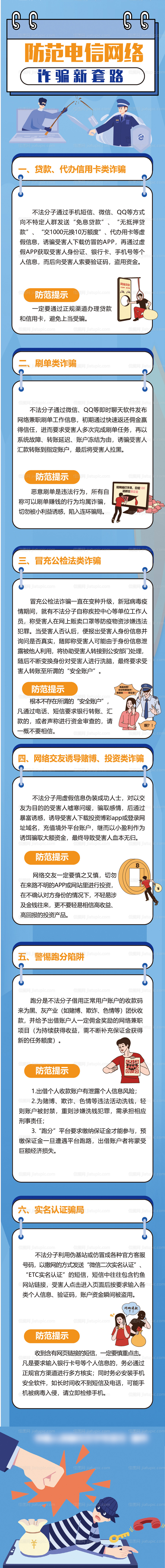 防范电信诈骗长图-源文件