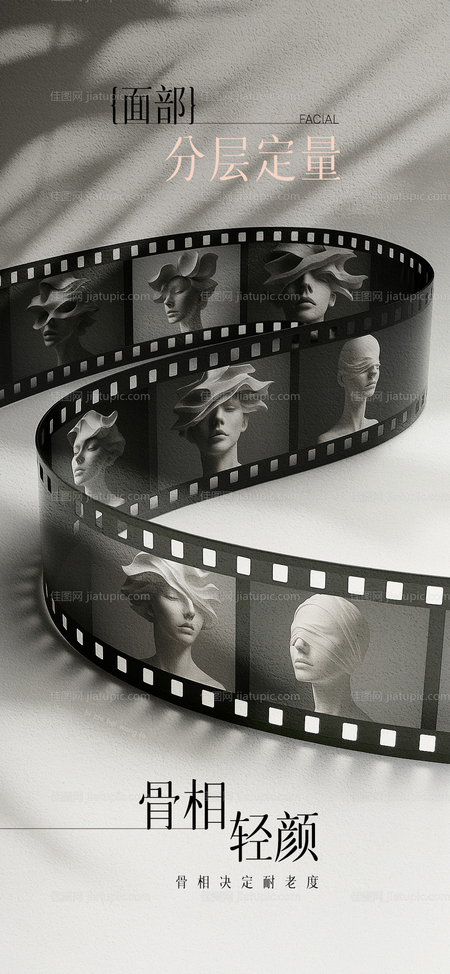 面部轮廓美学海报-源文件