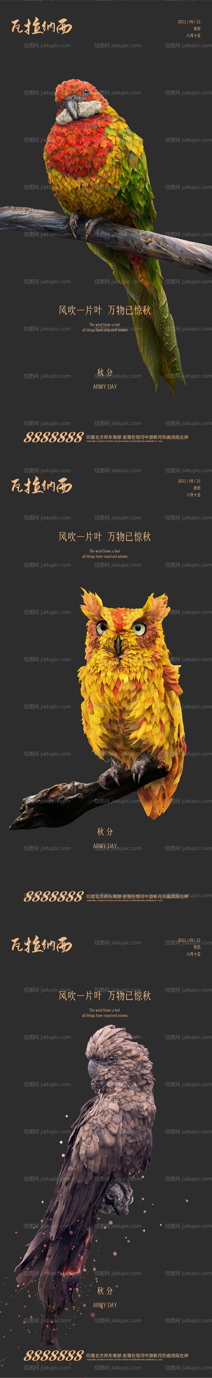 秋分节气系列海报-源文件