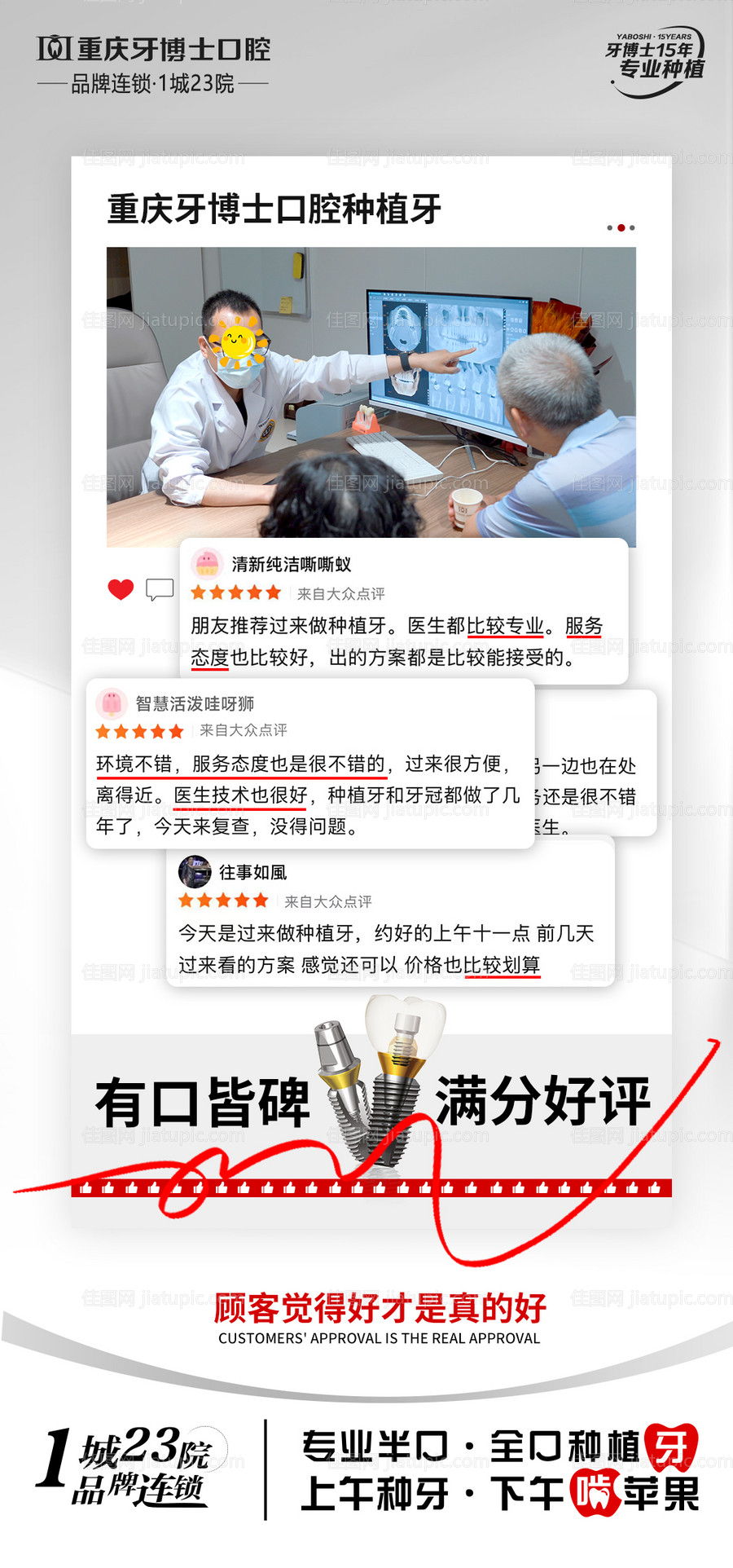 口腔种牙宣传海报-源文件