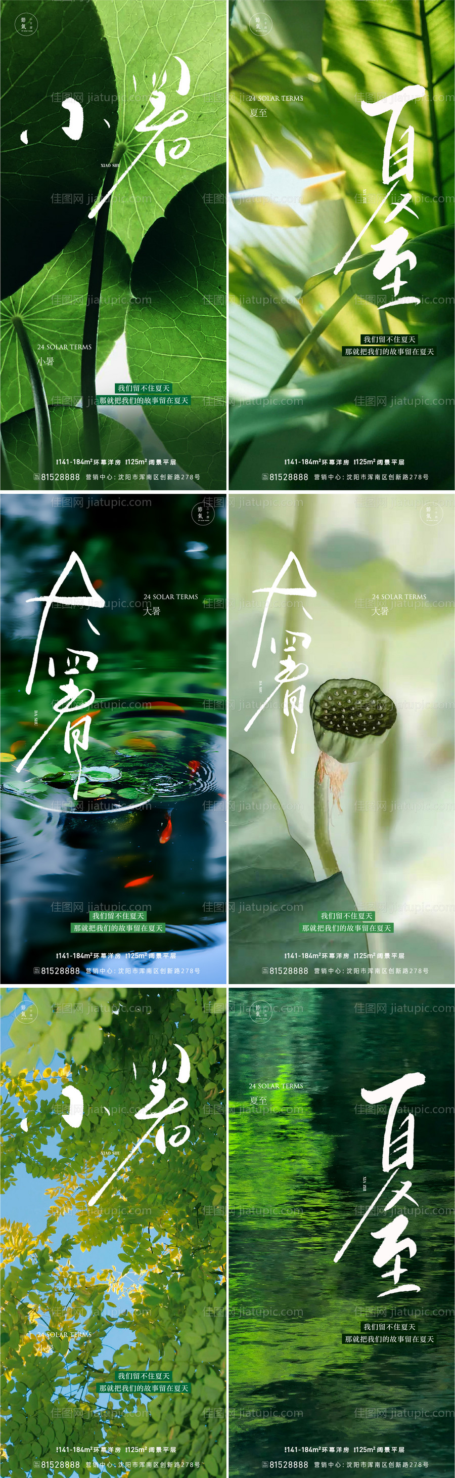 大暑小暑夏至海报-源文件